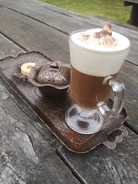 Cappuccino-Kaffeeset "Anitara" (kupfer)